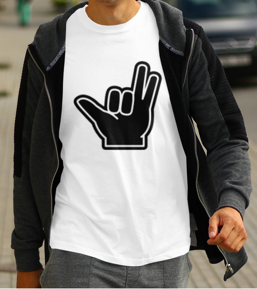 8Ro8 Store Hammajang Shaka Hand Sign Gesture T-Shirt