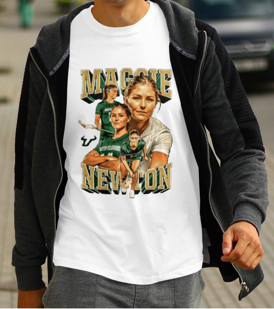 Maggie Newton South Florida Lacrosse Player USF T-Shirt