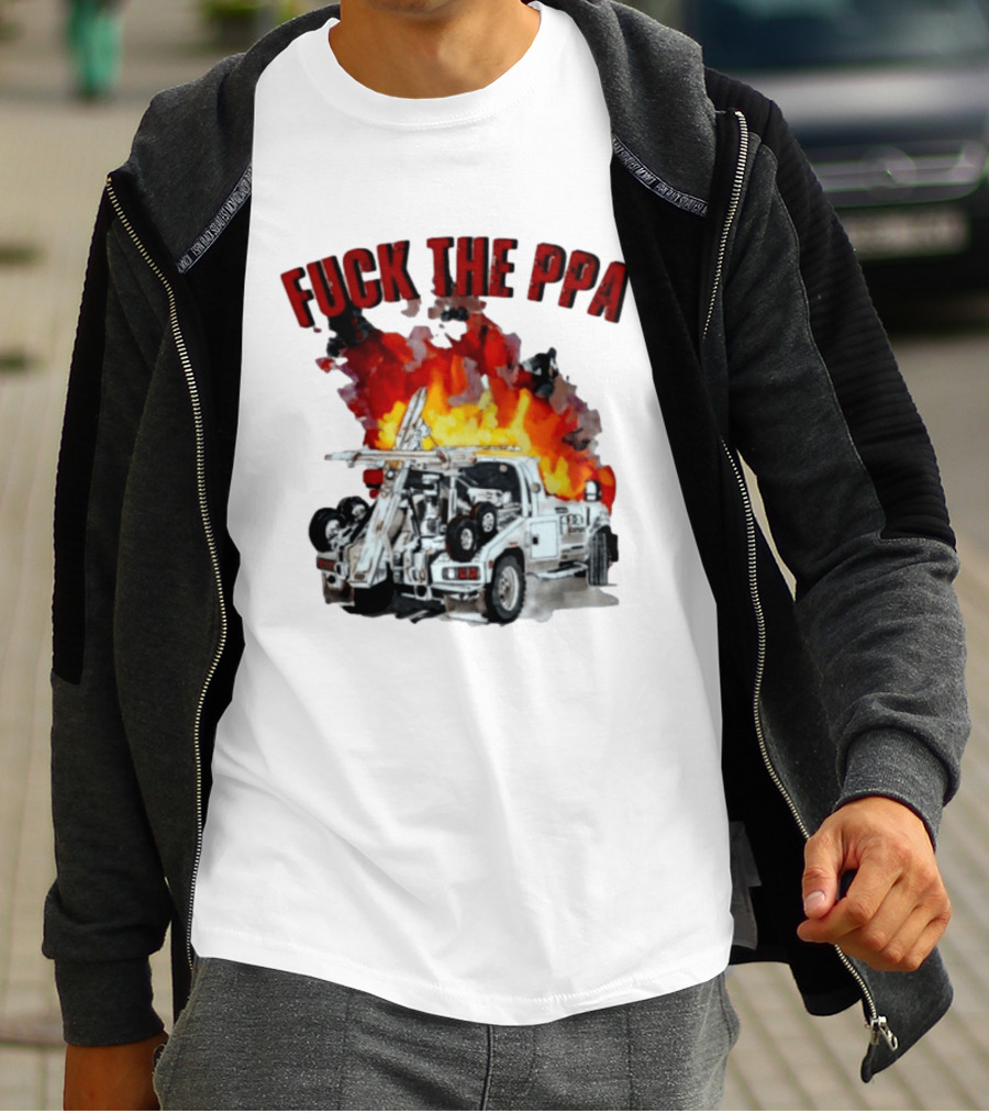 Philadelphia Parking Authority Tow Truck Fire Protest T-Shirt