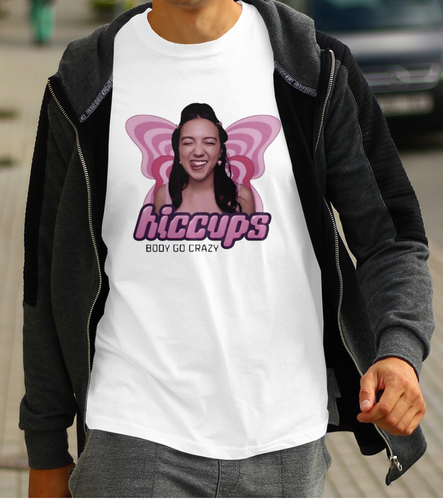 Hiccups Body Go Crazy Carly Pop Girlie FX Butterfly Wings T-Shirt