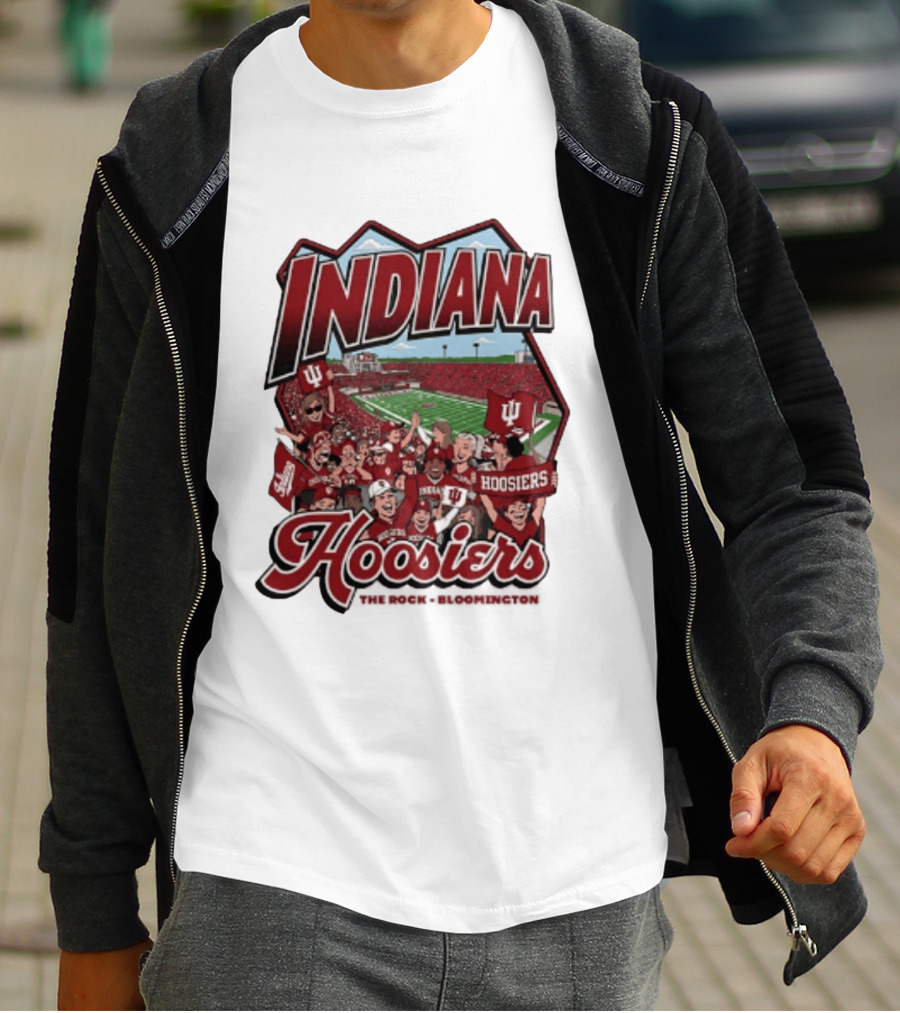 Indiana Hoosiers Football The Rock Bloomington Memorial Stadium Crowd Scene T-Shirt
