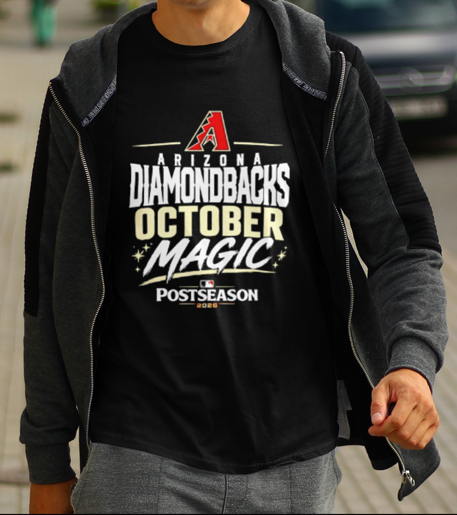 Arizona Diamondbacks October Magic 2026 MLB Postseason Celebration T-Shirt