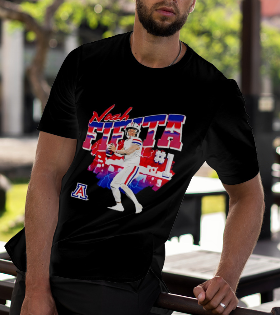 Noah Fifita Arizona Wildcats Number 1 Football Player T-Shirt