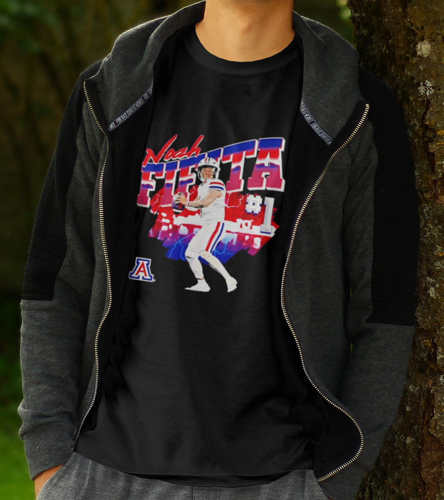 Noah Fifita Arizona Wildcats Number 1 Football Player T-Shirt