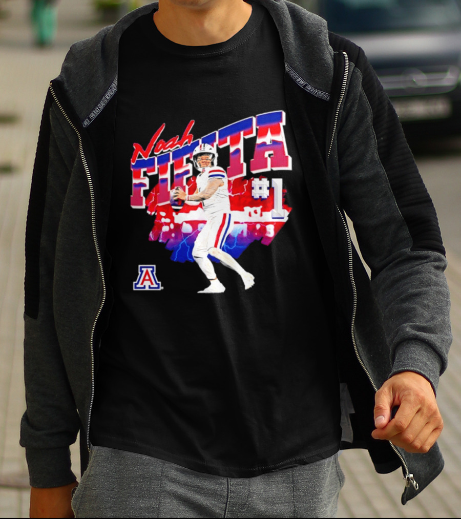 Noah Fifita Arizona Wildcats Number 1 Football Player T-Shirt