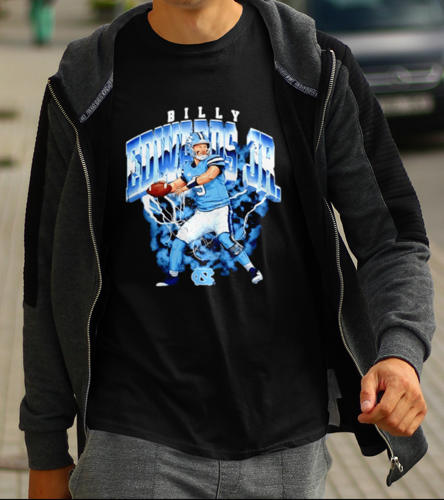Billy Edwards Jr 9 North Carolina Tar Heels NCAA Football Player T-Shirt