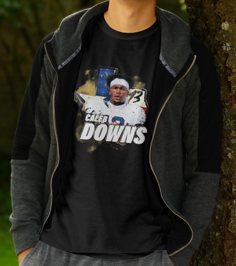 Caleb Downs Number 13 Lone Star State Football Dallas Cowboys T-Shirt