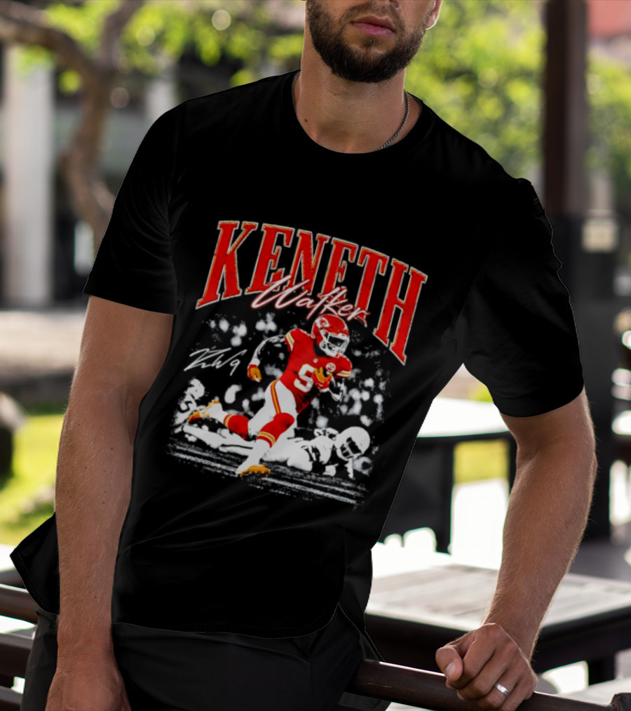 Keneth Walker Kansas City Chiefs Running Football Player T-Shirt