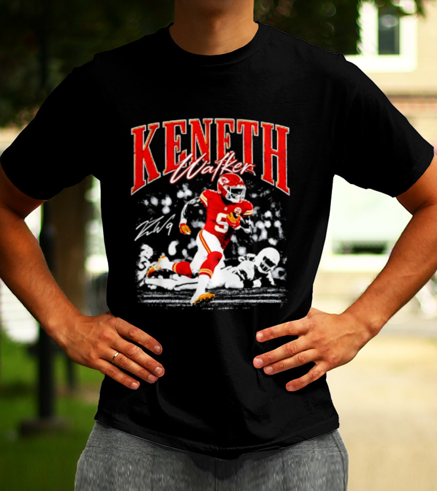 Keneth Walker Kansas City Chiefs Running Football Player T-Shirt