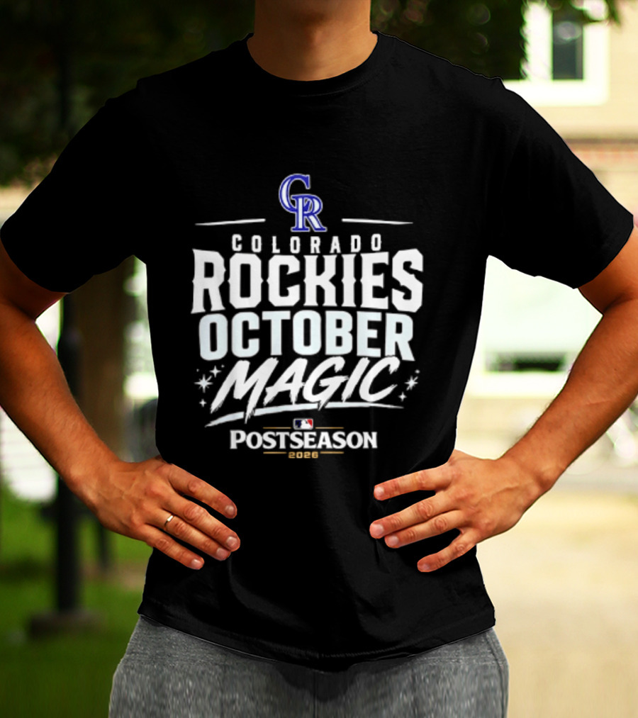 Colorado Rockies October Magic 2026 MLB Postseason Celebration T-Shirt