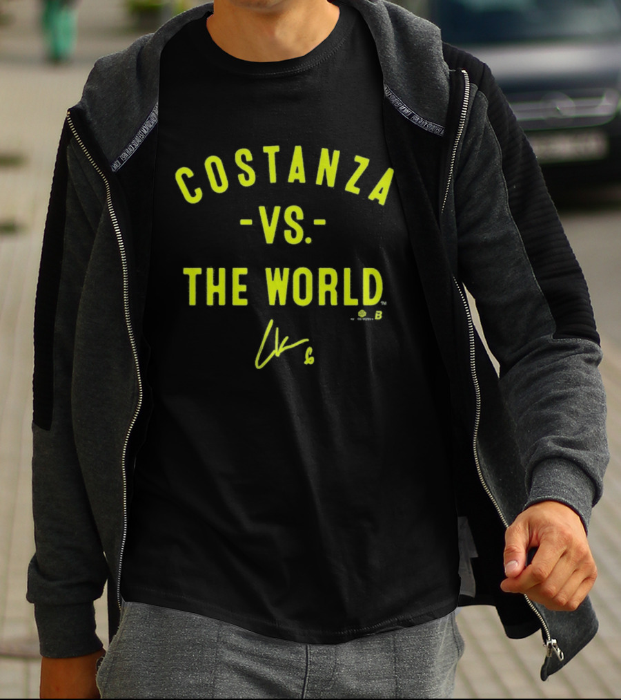 Costanza Vs The World Bold Yellow Signature T-Shirt