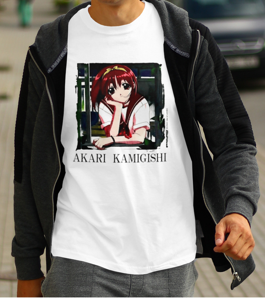 Akari Kamigishi To Heart Anime Character Image T-Shirt