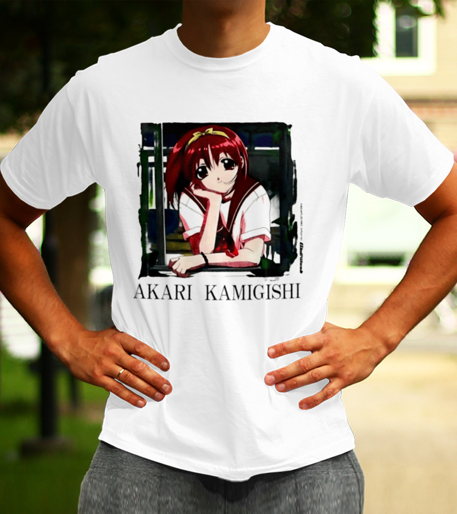 Akari Kamigishi To Heart Anime Character Image T-Shirt