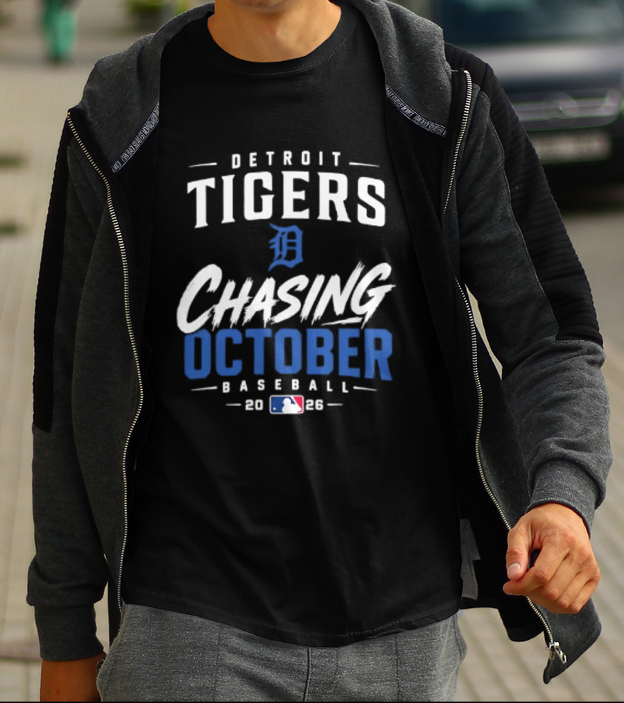 Detroit Tigers Chasing October 2026 Baseball MLB T-Shirt