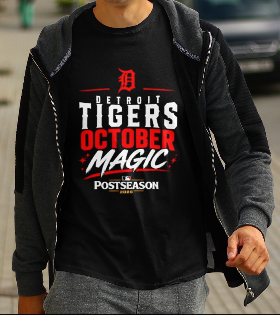 Detroit Tigers October Magic 2026 MLB Postseason Classic Team Spirit T-Shirt