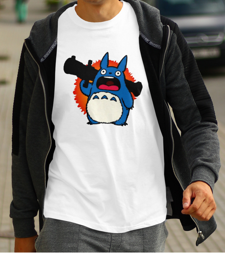 Chu Totoro My Neighbor Totoro Grenade Launcher Anime T-Shirt