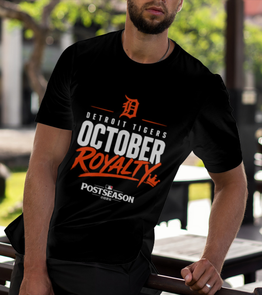 Detroit Tigers October Royalty 2026 MLB Postseason T-Shirt