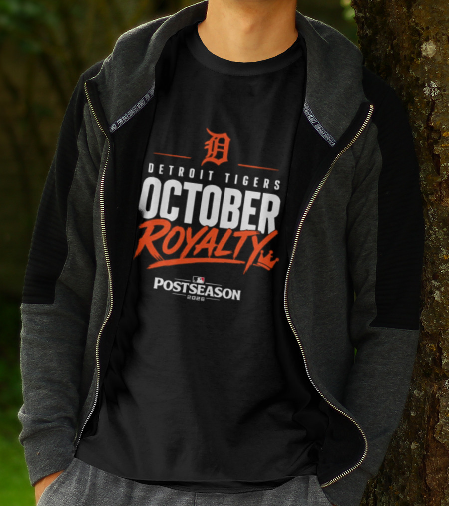 Detroit Tigers October Royalty 2026 MLB Postseason T-Shirt
