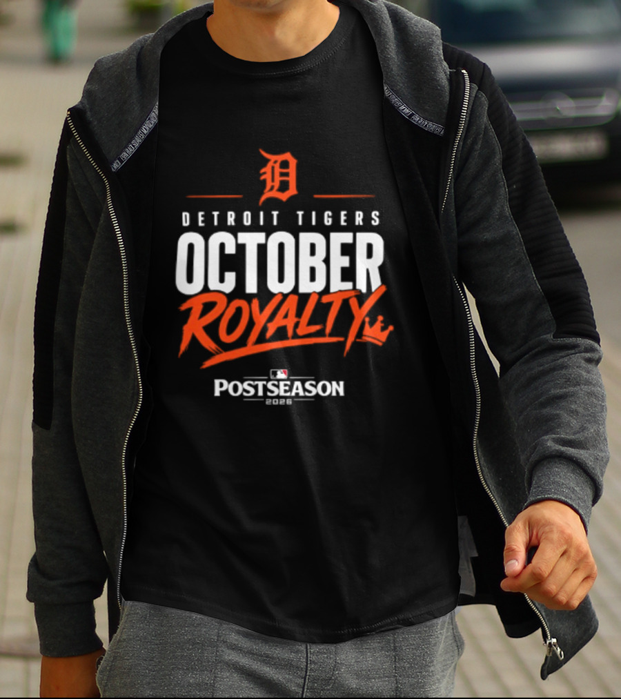 Detroit Tigers October Royalty 2026 MLB Postseason T-Shirt