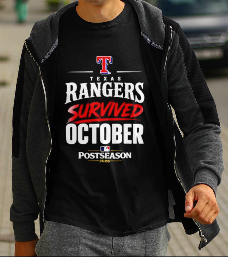 Texas Rangers Survived October 2026 MLB Postseason T-Shirt