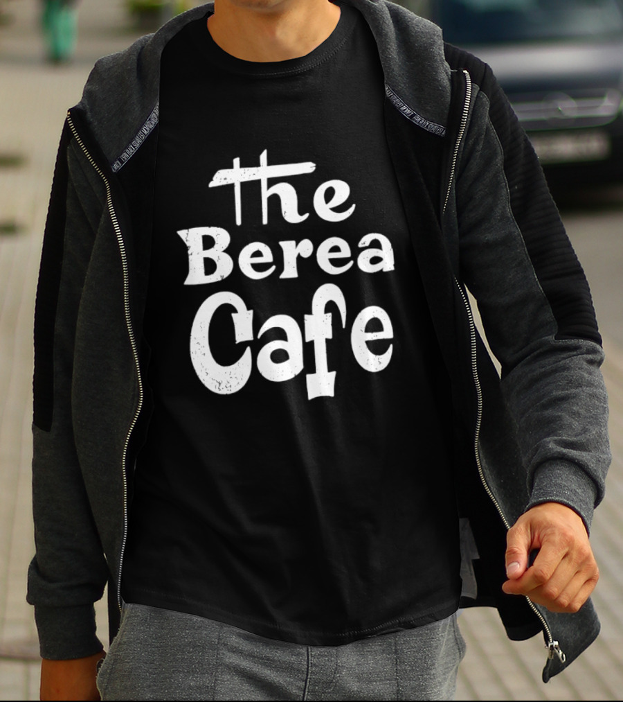 The Berea Cafe Retro Style Vintage Font T-Shirt