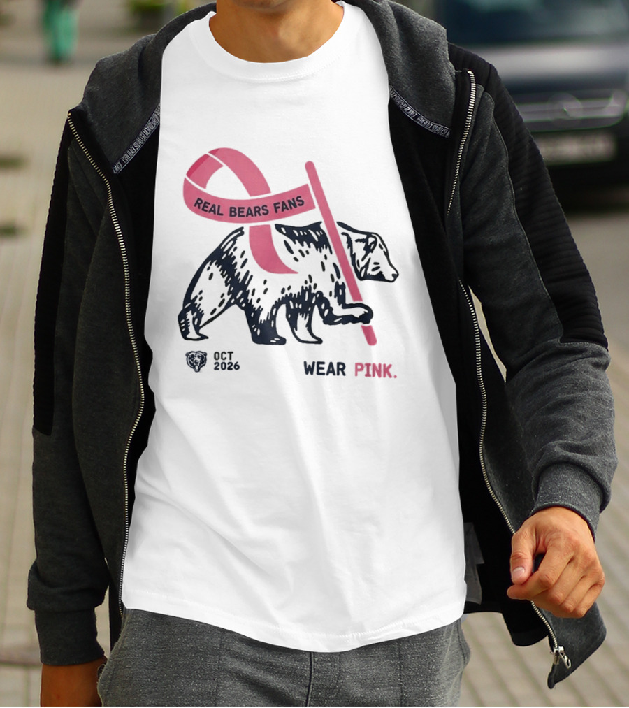Real Bears Fans Wear Pink Kyle Monangai Oct 2026 T-Shirt