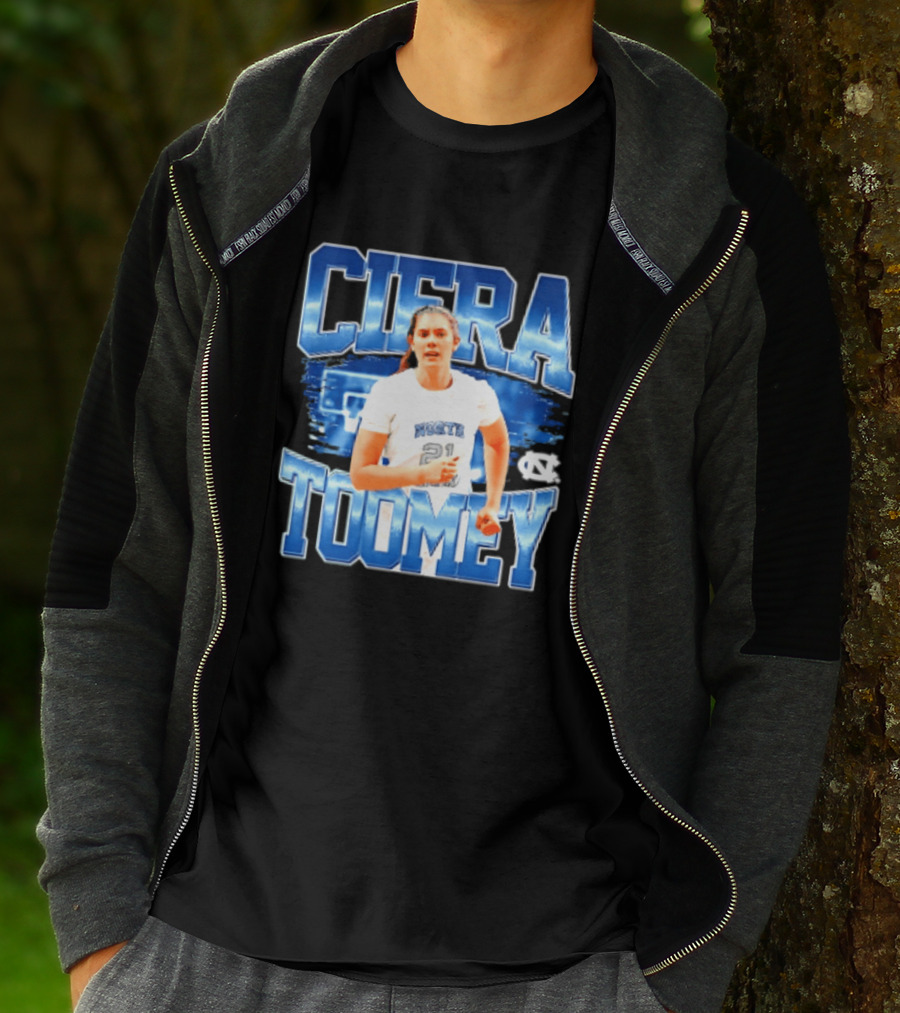 Ciera Toomey 21 North Carolina Tar Heels NCAA Women's Basketball T-Shirt