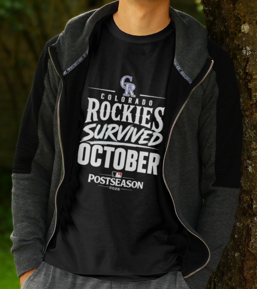 Colorado Rockies Survived October Postseason 2026 MLB T-Shirt
