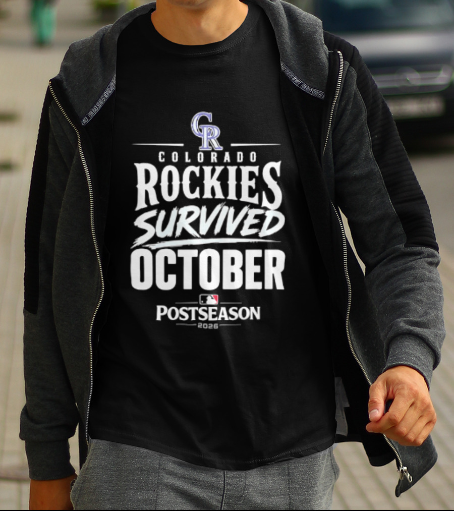 Colorado Rockies Survived October Postseason 2026 MLB T-Shirt