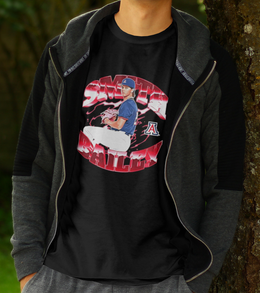 Smith Bailey 2 Arizona Wildcats NCAA Baseball T-Shirt