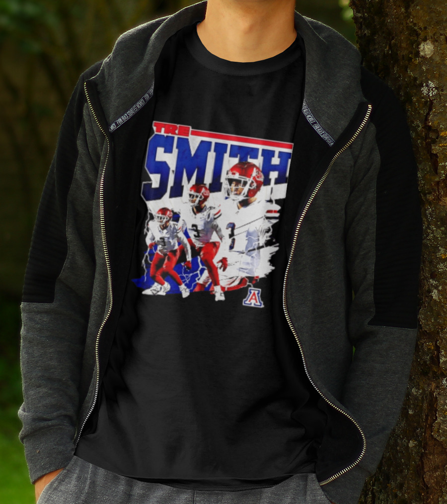 Tre Smith 3 Arizona Wildcats NCAA Football Player T-Shirt