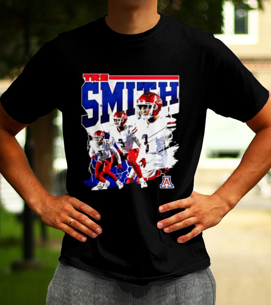 Tre Smith 3 Arizona Wildcats NCAA Football Player T-Shirt