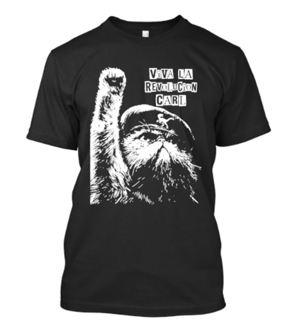Viva La Revolucion Carl Cat Che Guevara T-Shirt