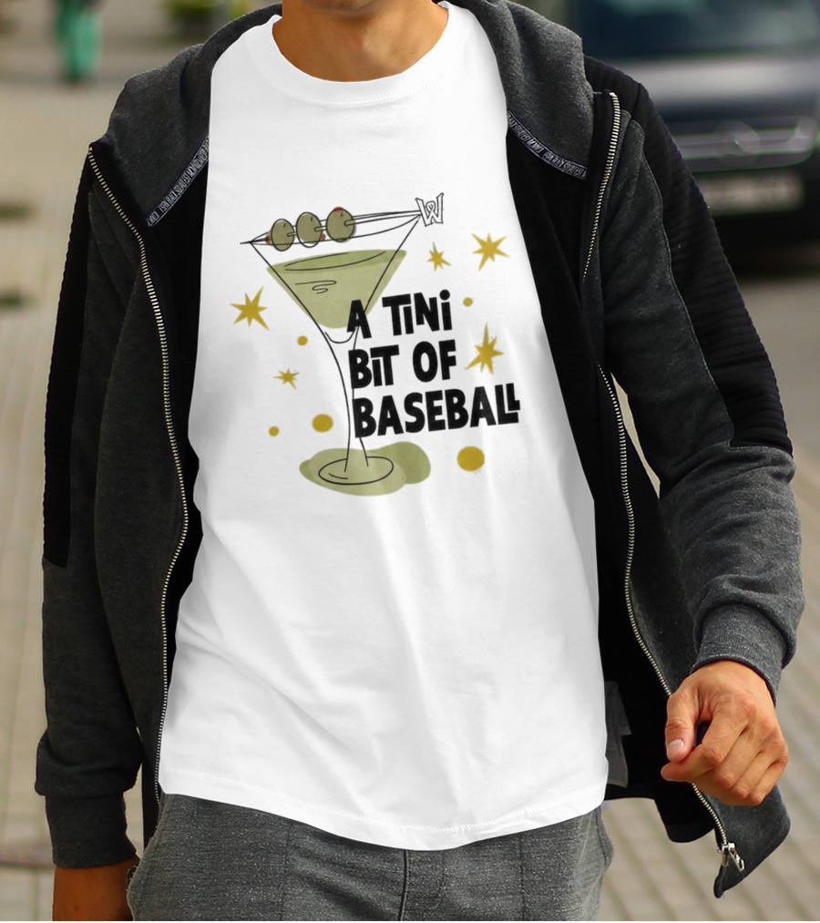 WooSox 2026 A Tini Bit Of Baseball Martini Olives Stars T-Shirt