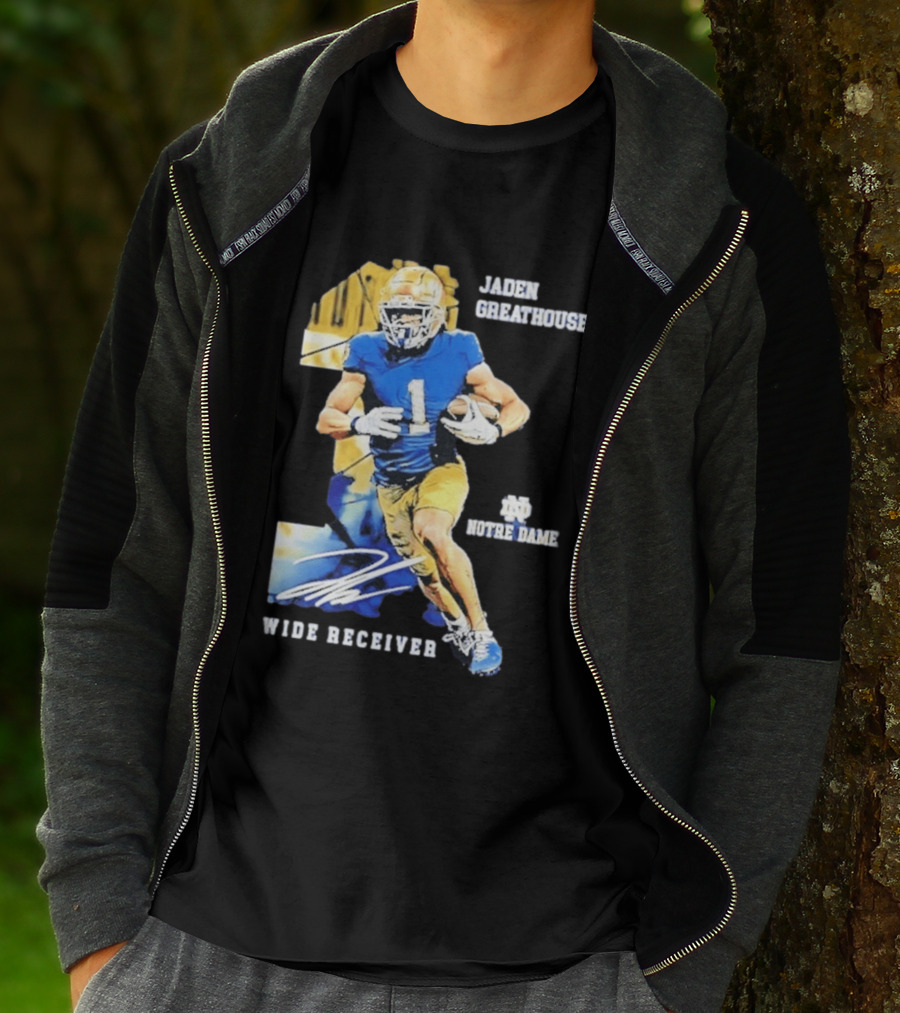 Jaden Greathouse 1 Notre Dame Wide Receiver Football Player T-Shirt