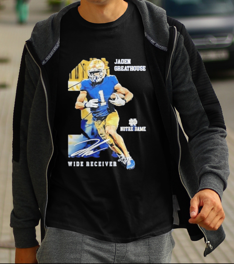 Jaden Greathouse 1 Notre Dame Wide Receiver Football Player T-Shirt