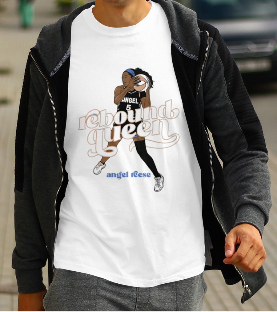 Angel Reese Rebound Queen Basketball Star T-Shirt