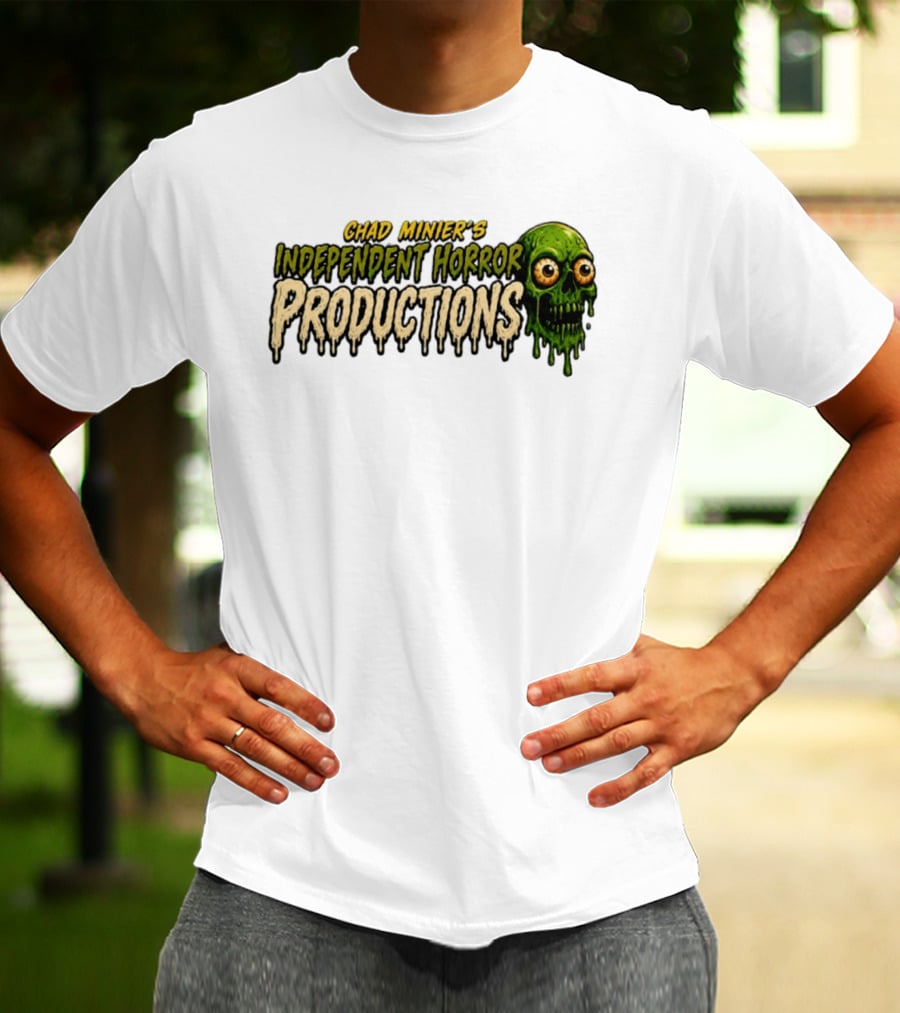 Chad Minier's Independent Horror Productions Skull Zombie T-Shirt