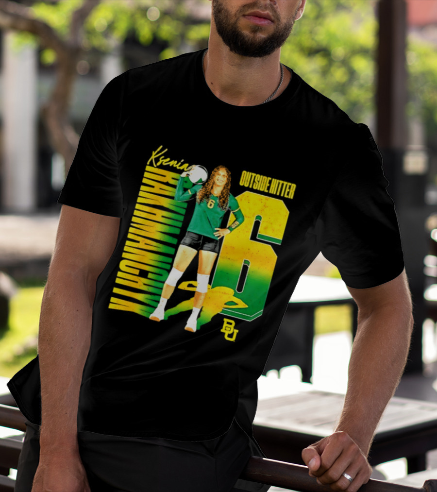 Kseniya Rakhmanchyk Outside Hitter 6 Baylor Bears Volleyball Player T-Shirt