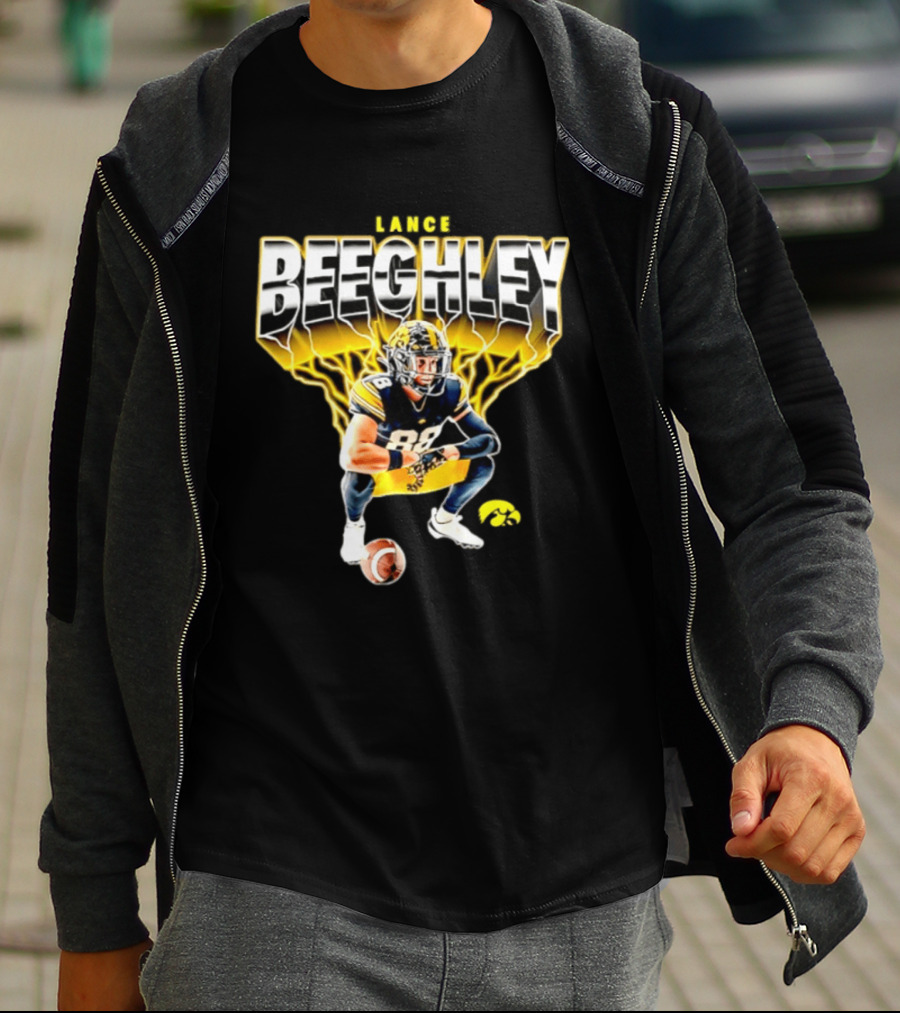 Lance Beeghley Iowa Hawkeyes Football Player Dynamic Sports T-Shirt