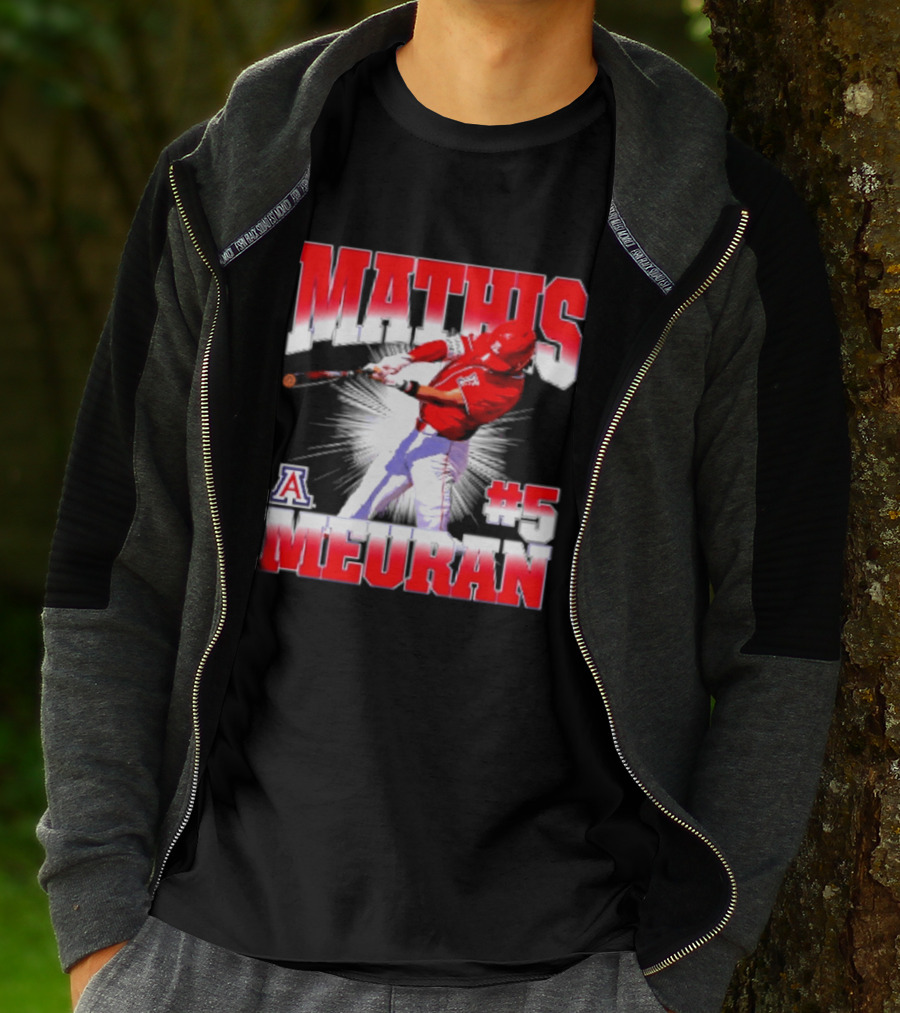 Mathis Meurant #5 Arizona Wildcats NCAA Baseball Player T-Shirt