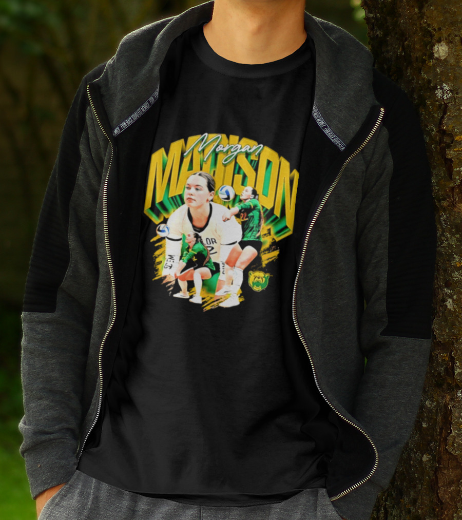 Morgan Madison Baylor Bears Volleyball NCAA Player Action And Team Spirit T-Shirt