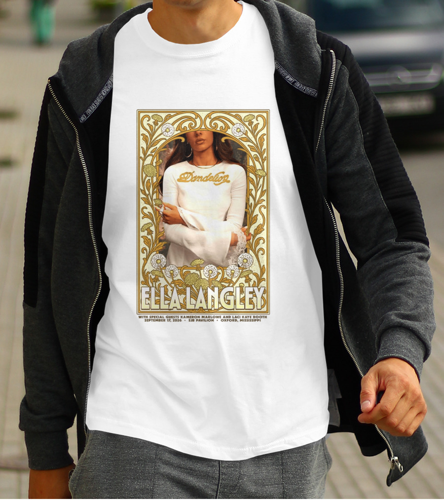 Ella Langley Dandelion Oxford Mississippi Concert September 17 2026 SJB Pavilion T-Shirt