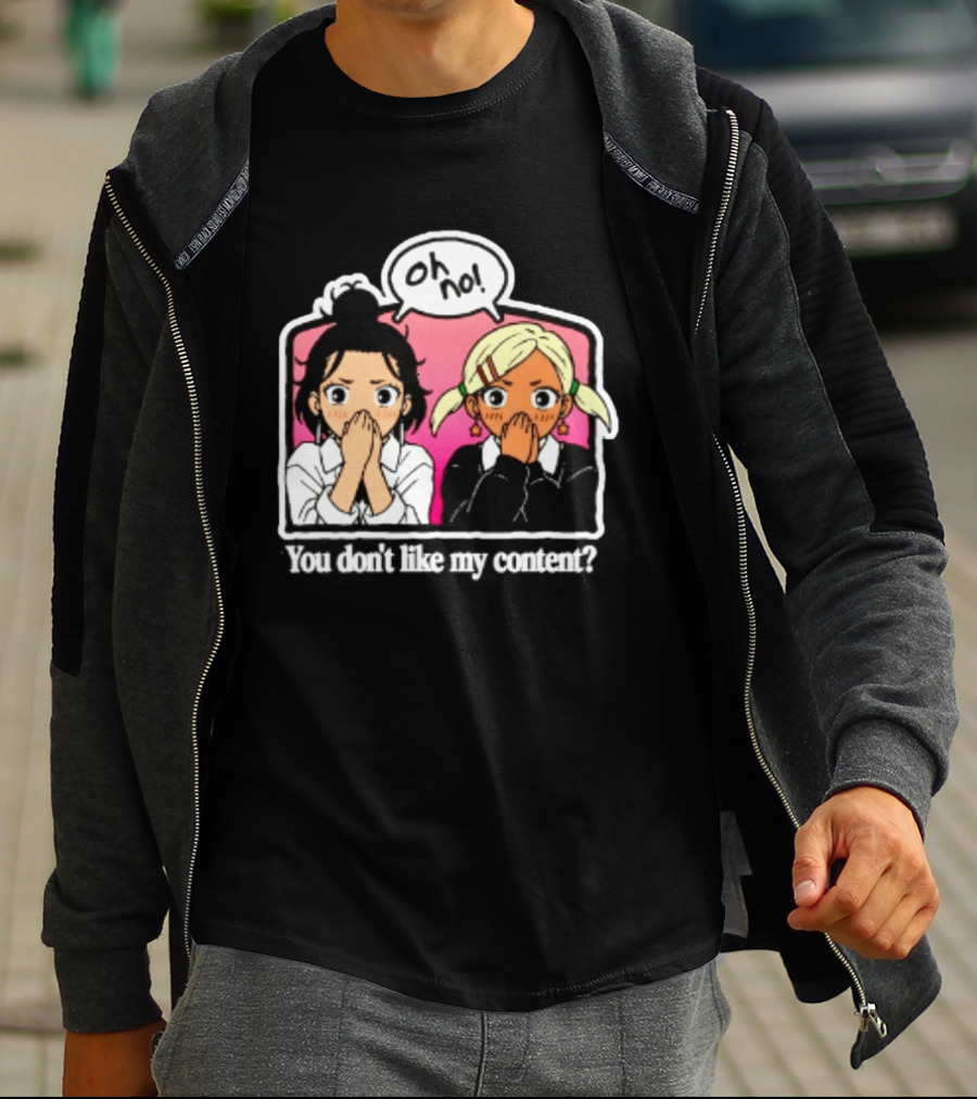 Oh No Muko And Miko Dandadan You Don't Like My Content Anime T-Shirt