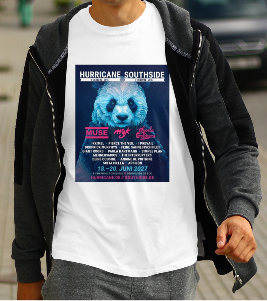 Hurricane Southside Festival 2027 Muse MGK Phoebe Bridgers Ikkimel June 18 20 Eichenring Scheessel Neuhause Ob Eck T-Shirt