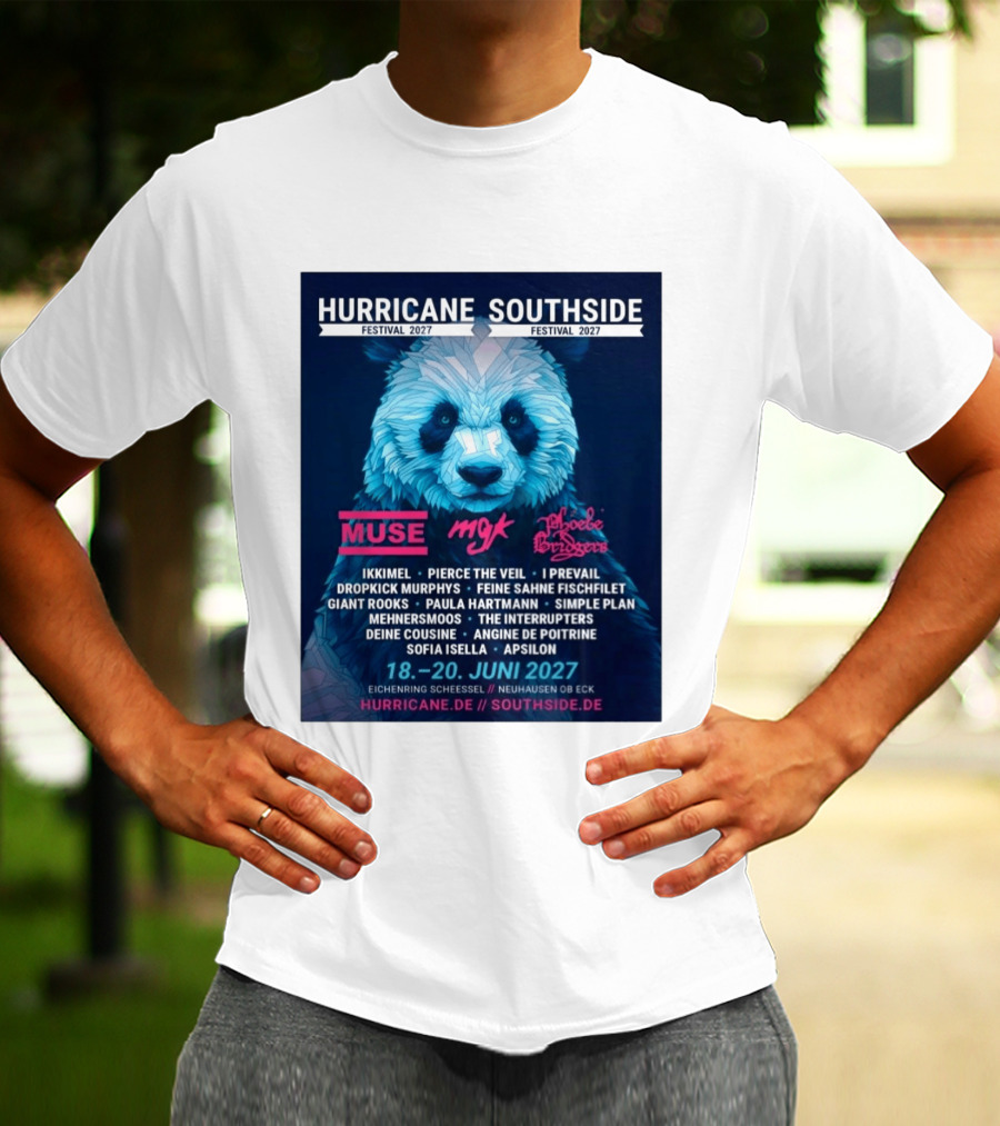 Hurricane Southside Festival 2027 Muse MGK Phoebe Bridgers Ikkimel June 18 20 Eichenring Scheessel Neuhause Ob Eck T-Shirt