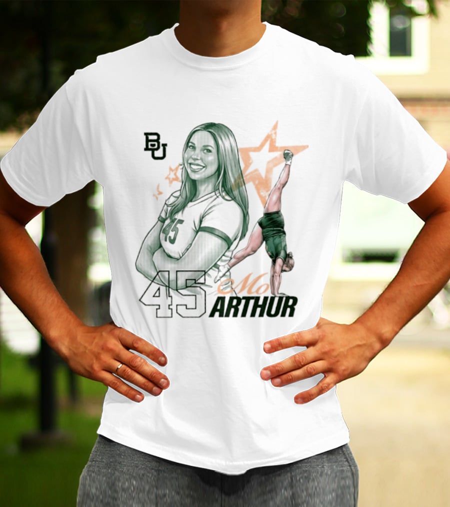 BU Mo Arthur 45 Baylor Bears NCAA Acrobatics & Tumbling T-Shirt