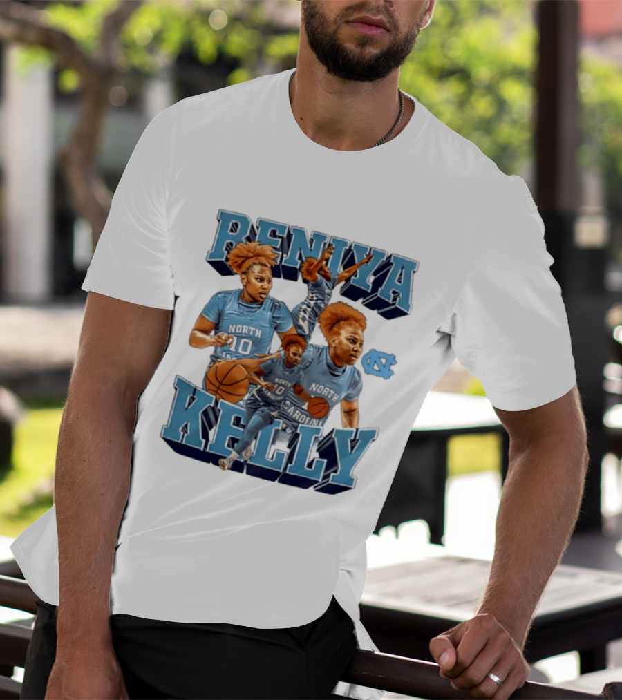 Reniya Kelly 10 North Carolina Tar Heels NCAA Women's Basketball Star T-Shirt