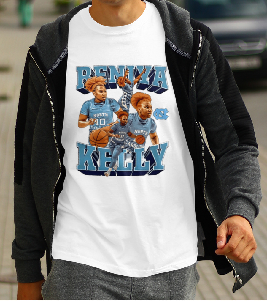 Reniya Kelly 10 North Carolina Tar Heels NCAA Women's Basketball Star T-Shirt