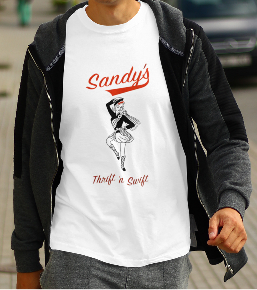 Sandy's Thrift 'n Swift Retro Style Vintage Vibe T-Shirt